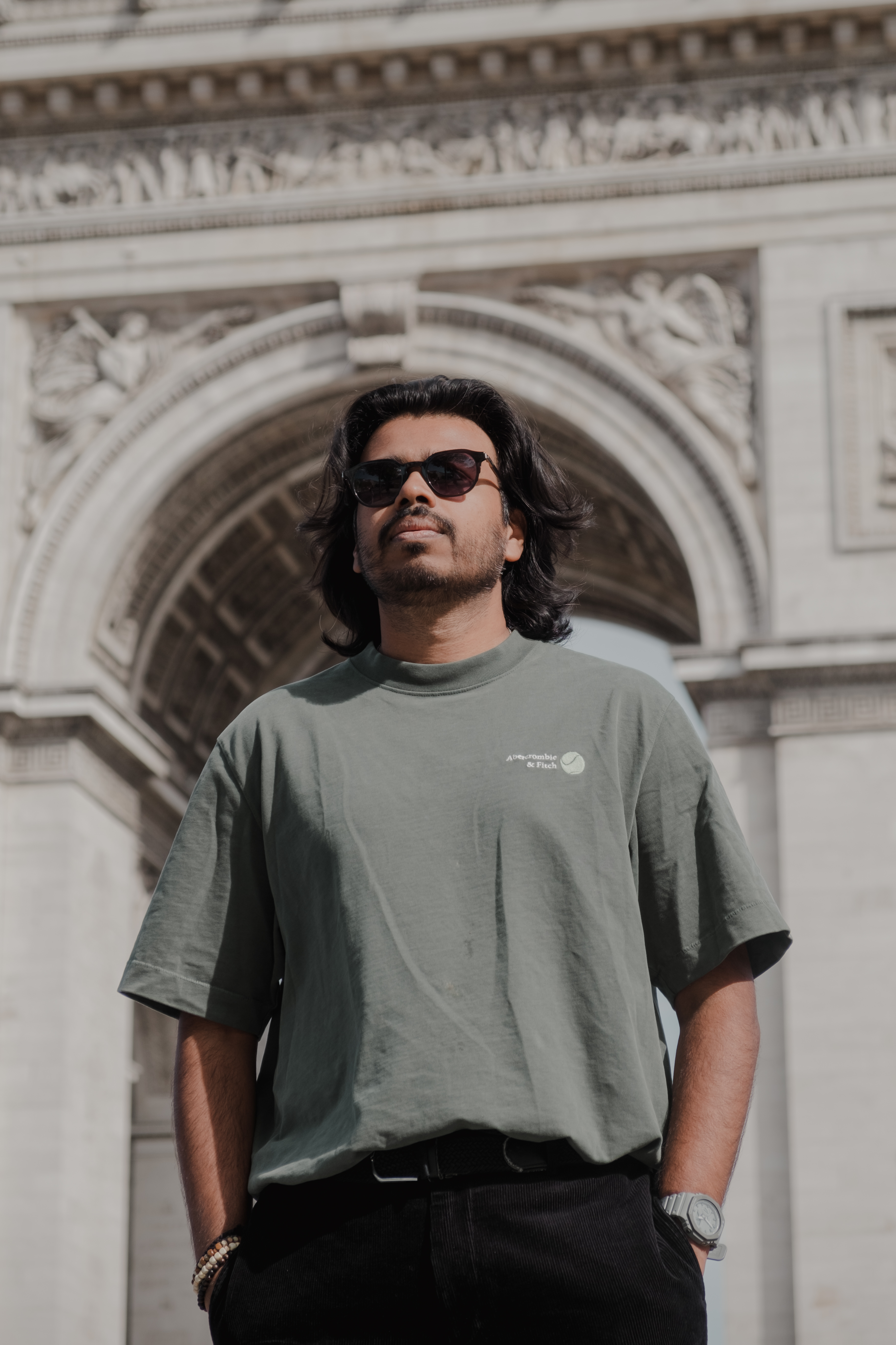 Portrait à l'Arc de Triomphe