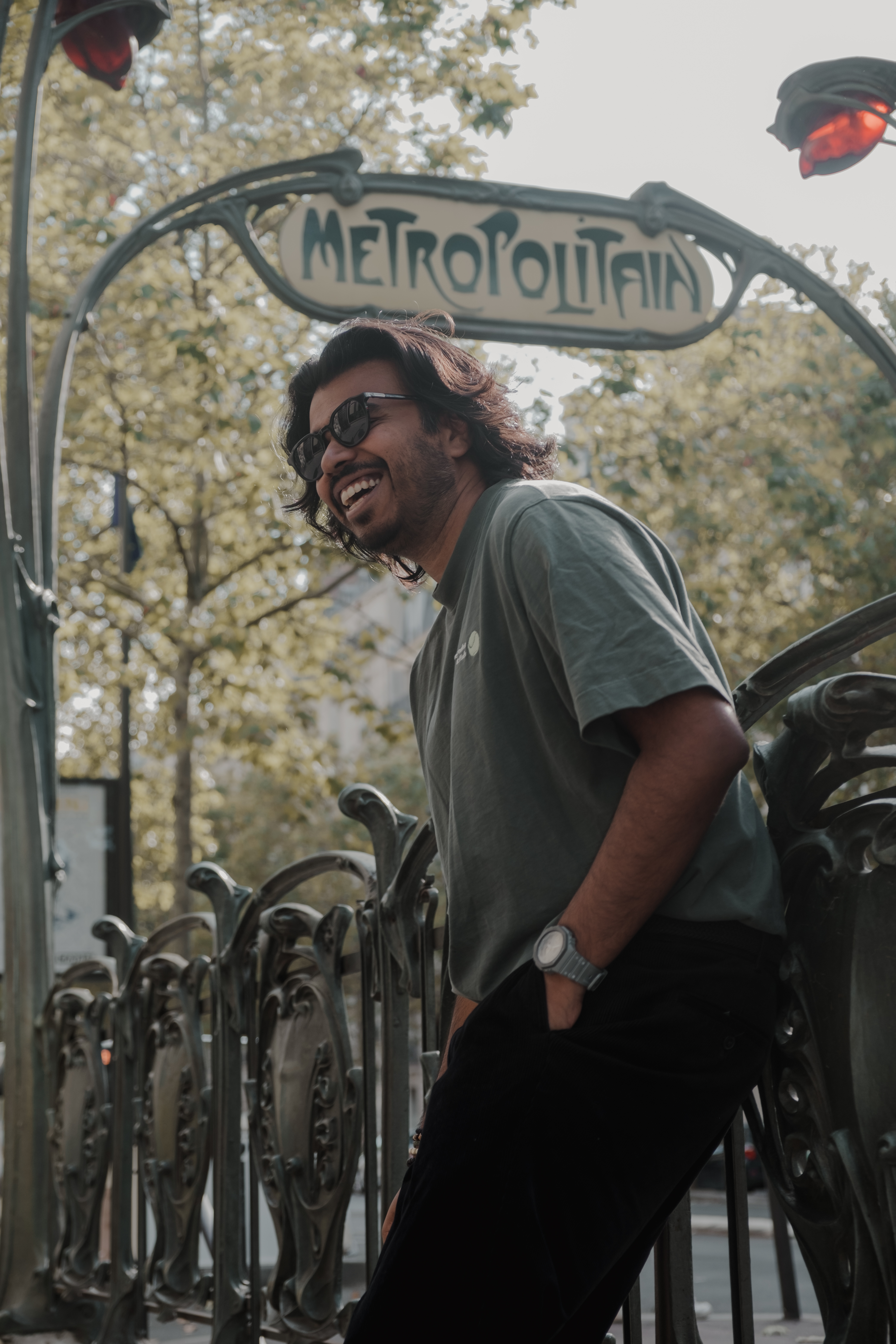 Portrait au métro parisien